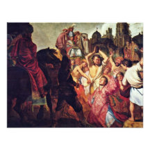Le Lapidation de St Stephen. Par Rembrandt Faire-parts