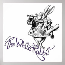 Le lapin blanc posters