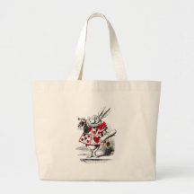 Le lapin blanc sac fourre-tout