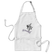 Le lapin blanc tabliers
