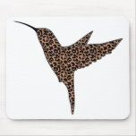 Le léopard repère le colibri tapis de souris