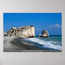 Le lieu de naissance de l'Aphrodite, Pissouri, Chy Affiches