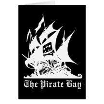 le logo de bateau de pirate de baie de pirate carte