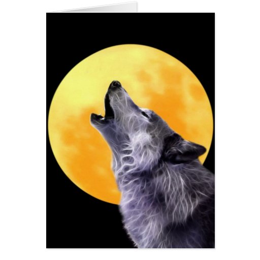 le loup hurle a la pleine lune cartes