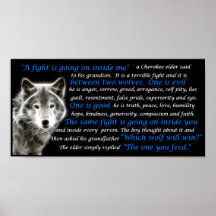 Le loup que vous alimentez affiches