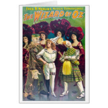 Le magicien d'Oz Carte De Vœux