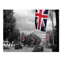 Le mail, carte postale de Londres