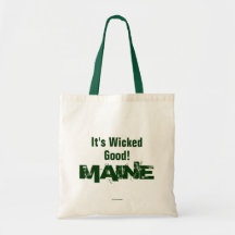 Le MAINE c'est bon mauvais !  Fourre-tout abordabl Sacs En Toile