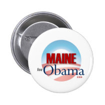 Le Maine pour Obama badges publicitaires