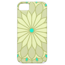Le mandala a inspiré la fleur crème subtile étui iPhone 5