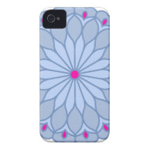 Le mandala a inspiré la fleur de bigorneau coques iPhone 4