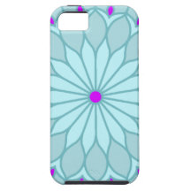 Le mandala a inspiré la fleur de bleus layette coques iPhone 5 Case-Mate