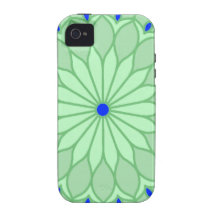 Le mandala a inspiré la fleur de vert de mer coque Case-Mate iPhone 4