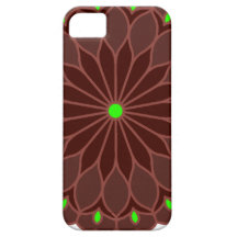 Le mandala a inspiré la fleur de vin de Bourgogne Coques iPhone 5 Case-Mate