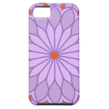 Le mandala a inspiré la fleur pâle de lavande étui iPhone 5