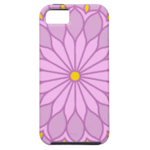 Le mandala a inspiré la fleur rose lilas étui iPhone 5