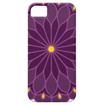 Le mandala a inspiré la fleur violette iPhone 5 case