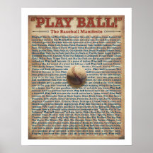 Le manifeste de base-ball affiches