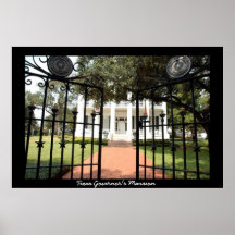 Le manoir du Gouverneur du Texas Posters