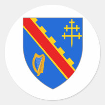 Le manteau officiel arme le symbole héraldique Irl Adhésifs