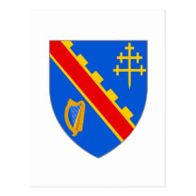 Le manteau officiel arme le symbole héraldique Irl Carte Postale