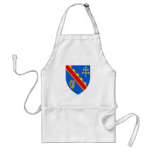 Le manteau officiel arme le symbole héraldique Irl Tabliers