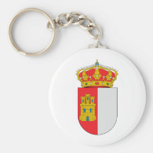 Le manteau officiel de l'Espagne de Castille-La Ma Porte-clef