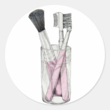 Le maquillage balaye l'autocollant