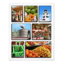 Le marché de l'agriculteur de Los Angeles Art Photographique