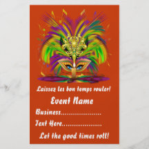 Le mardi gras 5,5" x 8,5" portrait regarde svp des tract customisé