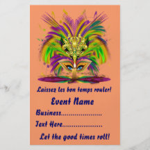 Le mardi gras 5,5" x 8,5" portrait regarde svp des prospectus en couleur