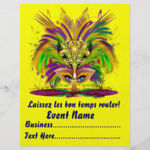 Le mardi gras Carvinal 8,5" x 11" regarde svp des  Tract Customisé