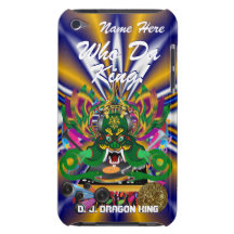 Le mardi gras D.J. Dragon le Roi vue veuillez lais Coques Barely There iPod