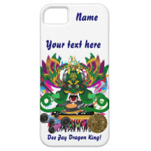 Le mardi gras D.J. Dragon le Roi vue veuillez lais Étui iPhone 5