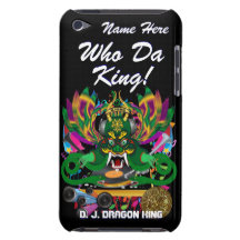 Le mardi gras D.J. Dragon le Roi vue veuillez lais Coque Barely There iPod