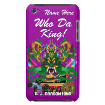 Le mardi gras D.J. Dragon le Roi vue veuillez lais Étui iPod Touch