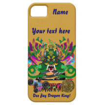 Le mardi gras D.J. Dragon le Roi vue veuillez lais Coque Case-Mate iPhone 5