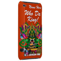Le mardi gras D.J. Dragon le Roi vue veuillez lais Coque Barely There iPod