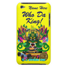Le mardi gras D.J. Dragon le Roi vue veuillez lais Étui Barely There iPod
