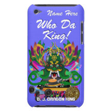 Le mardi gras D.J. Dragon le Roi vue veuillez lais Coque Barely There iPod