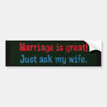 Le mariage est grand… autocollants pour voiture
