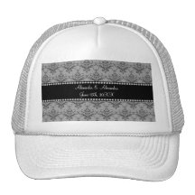 Le mariage favorise la damassé grise casquette de camionneur
