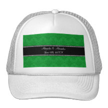 Le mariage favorise la damassé verte casquettes