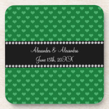 Le mariage favorise les coeurs verts sous-bocks