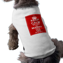 Le mariage royal t-shirt pour chien