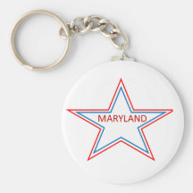 Le Maryland dans une étoile Porte-clef