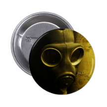 Le masque de gaz pin's avec agrafe
