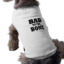 Le mauvais drôle au T-shirt de chien d'os T-shirts Pour Animaux Domestiques