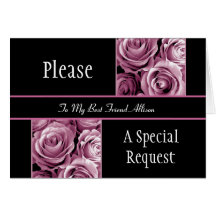 Le MEILLEUR AMI ROSE de roses soit ma domestique d Carte De Vœux