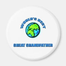 Le meilleur arrière-grand-père du monde magnets pour réfrigérateur